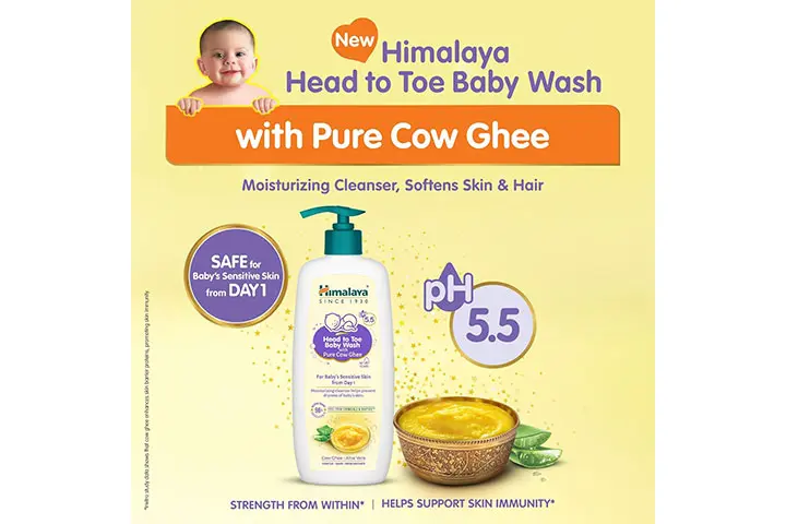 All About Himalaya Head To Toe Baby Wash With Pure Cow Ghee