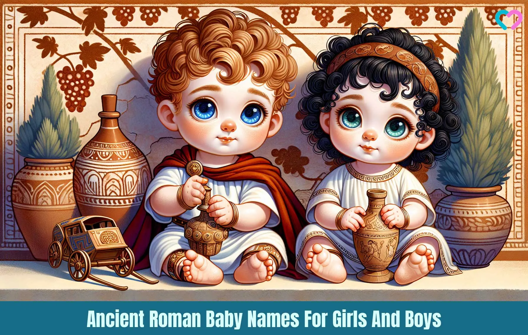 Ancient Roman Baby Names For Girls And Boys_illustration