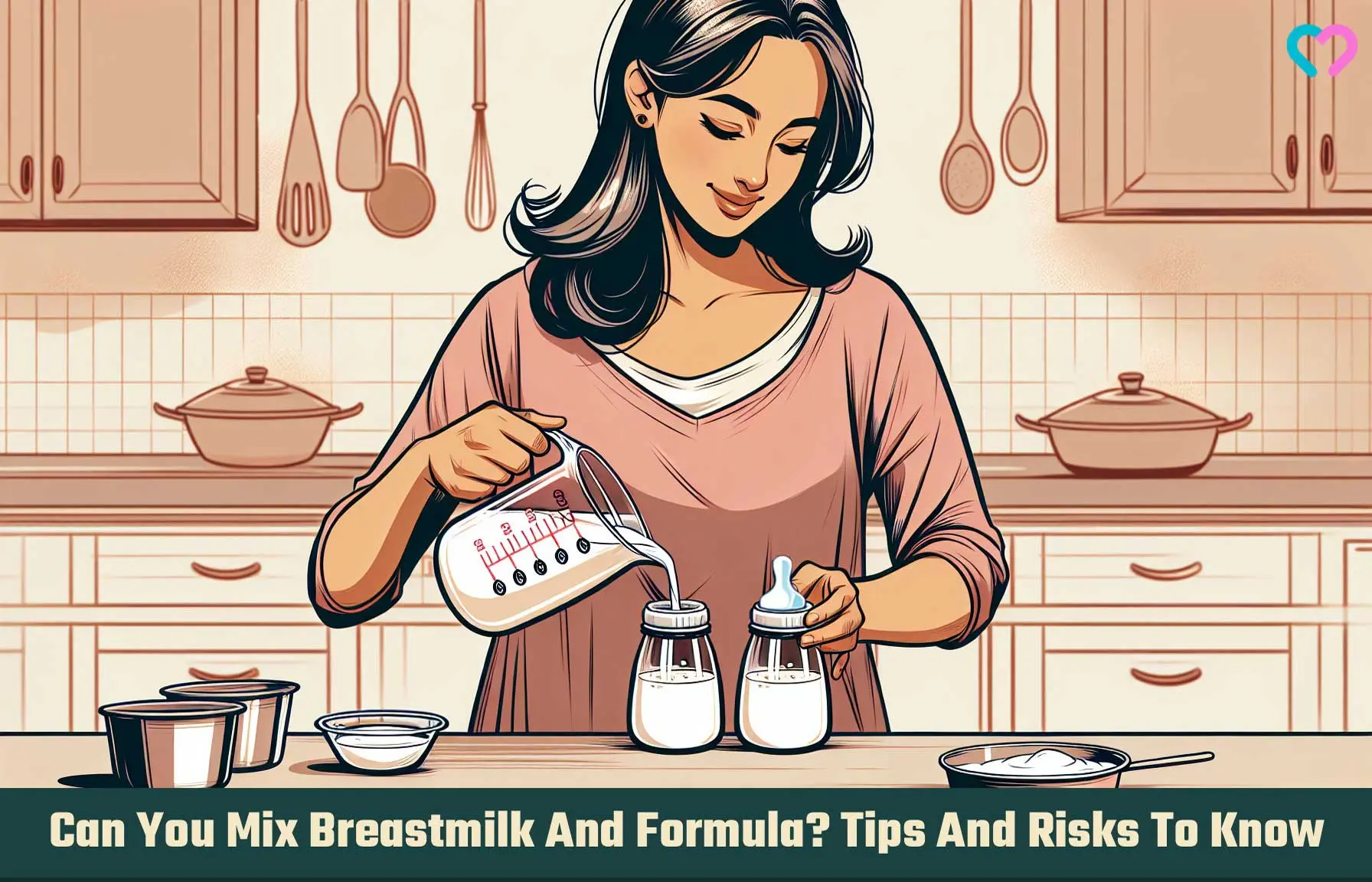 Can You Mix Breastmilk And Formula? Tips And Risks To Know_illustration