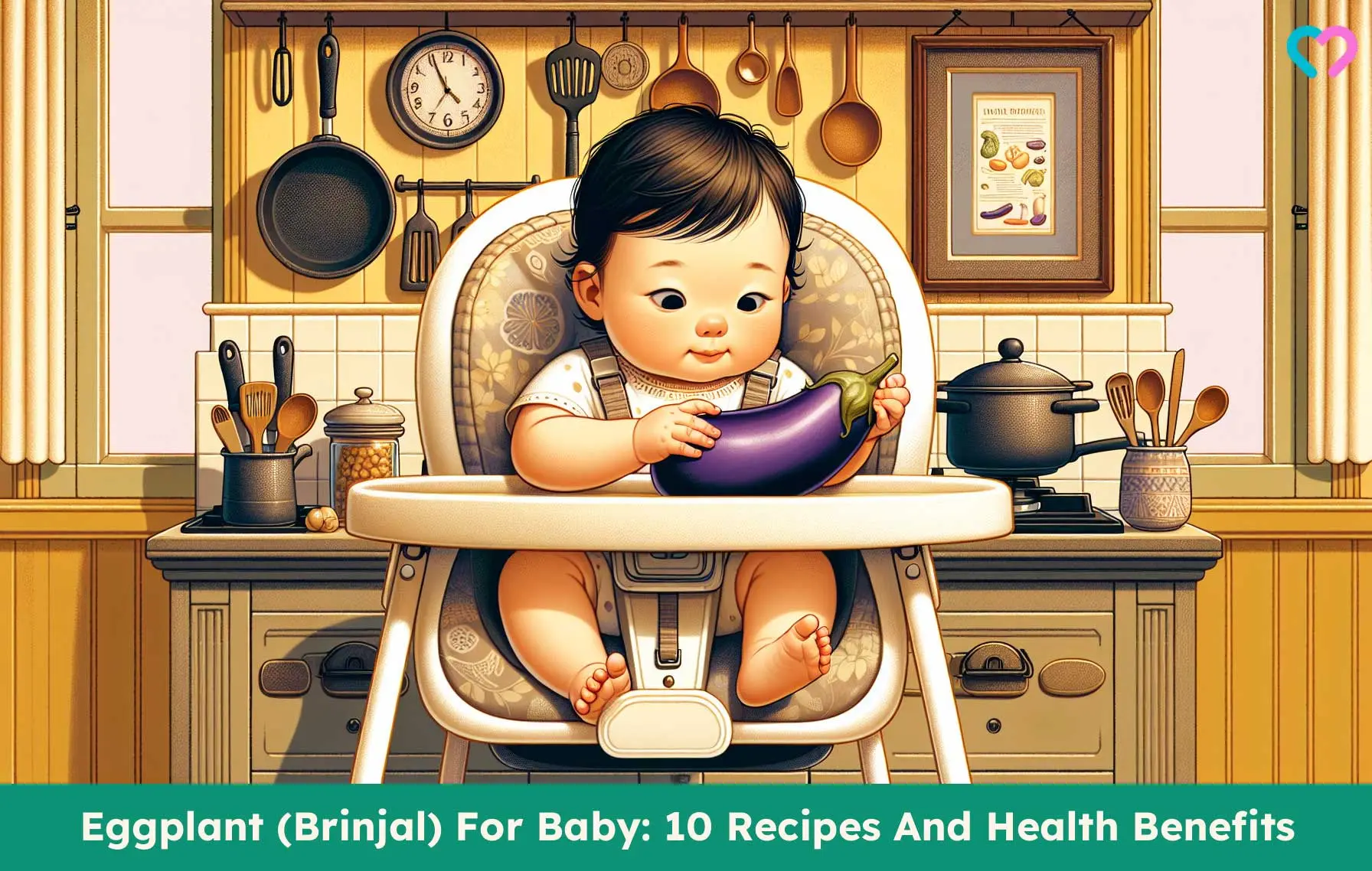 Eggplant (Brinjal) For Baby: 10 Recipes And Health Benefits_illustration