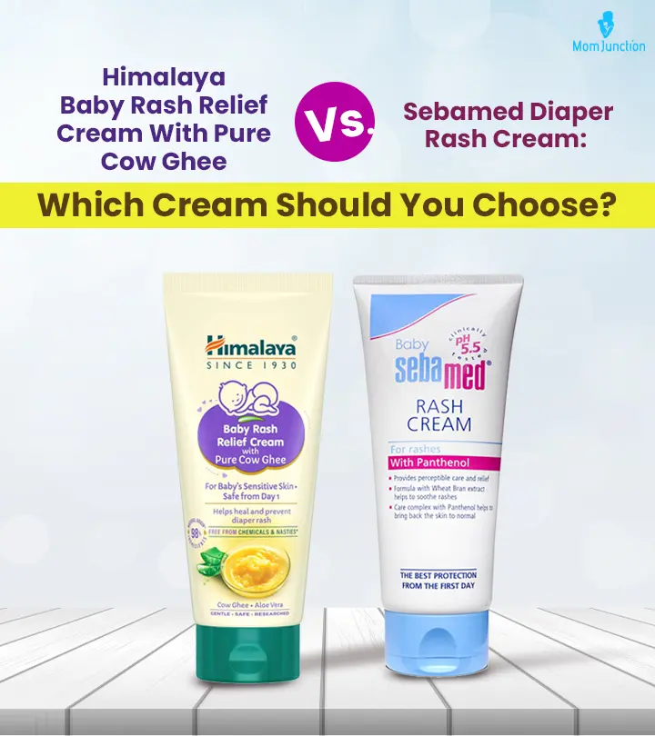 Himalaya Baby Rash Relief Cream With Pure Cow Ghee Vs. Sebamed Baby Rash Cream