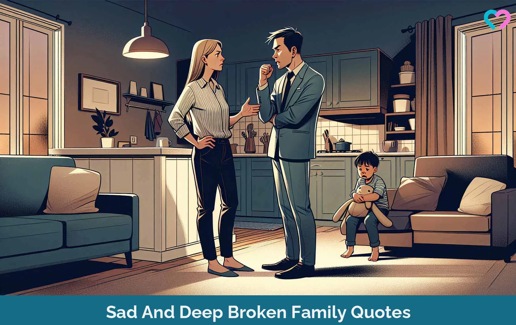 Deep Quotes About Broken Family_illustration