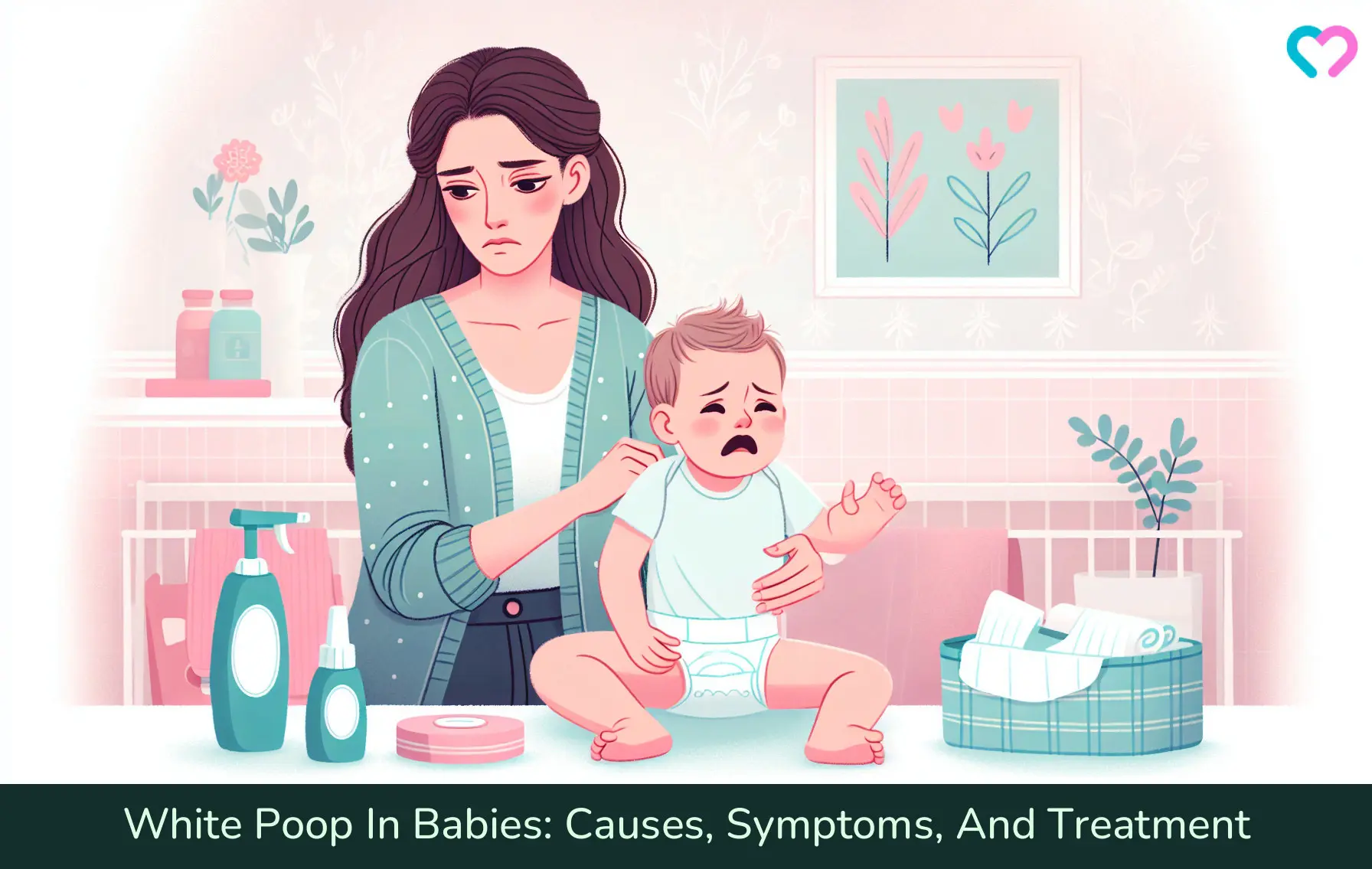 White Poop In Babies: Causes, Symptoms, And Treatment_illustration