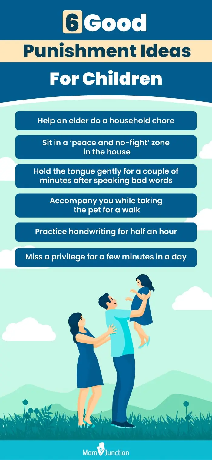 6 good punishment ideas for children (infographic)