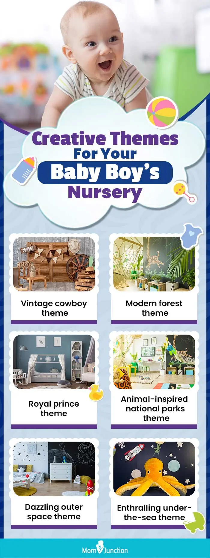 creative themes for your baby boys nursery 