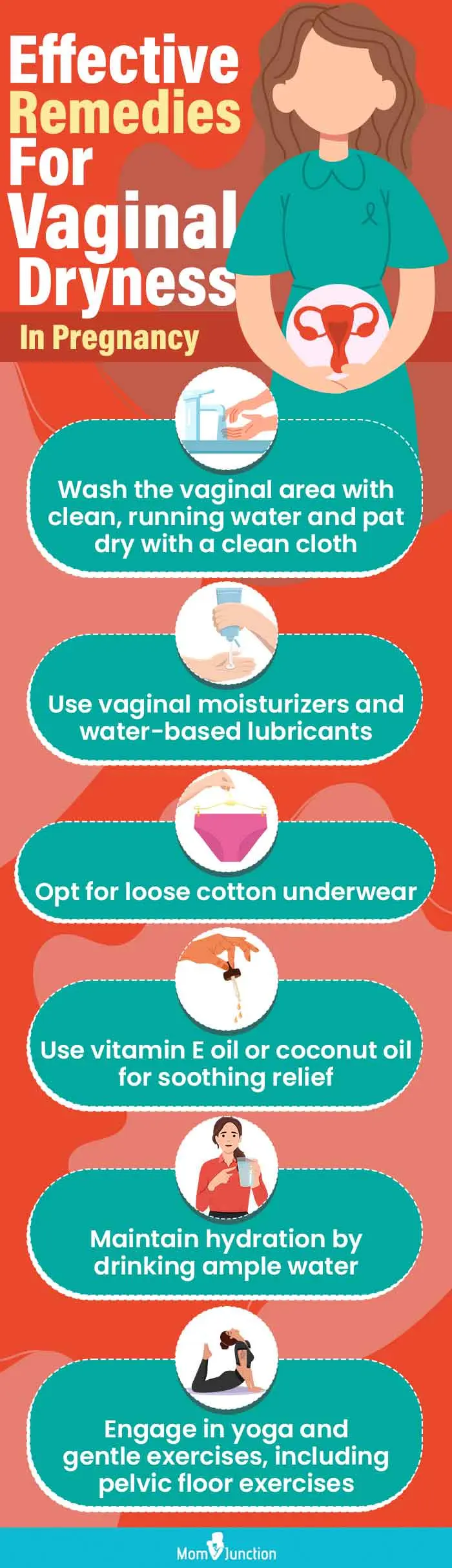 effective remedies for vaginal dryness in pregnancy (infographic)