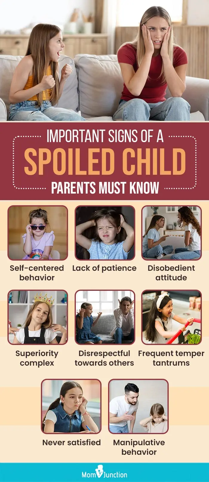 important signs of a spoiled child parents must know (infographic)