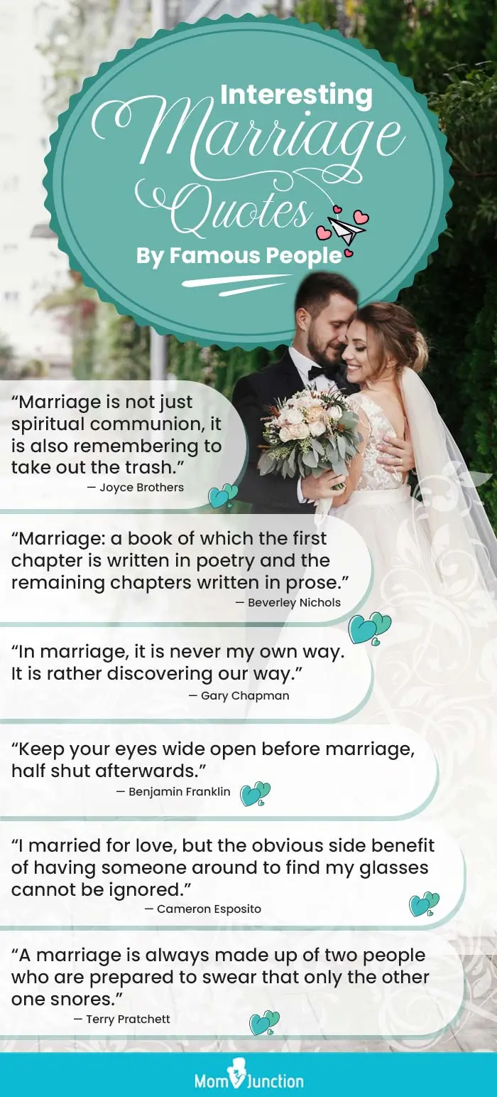 interesting marriage quotes by famous people (infographic)