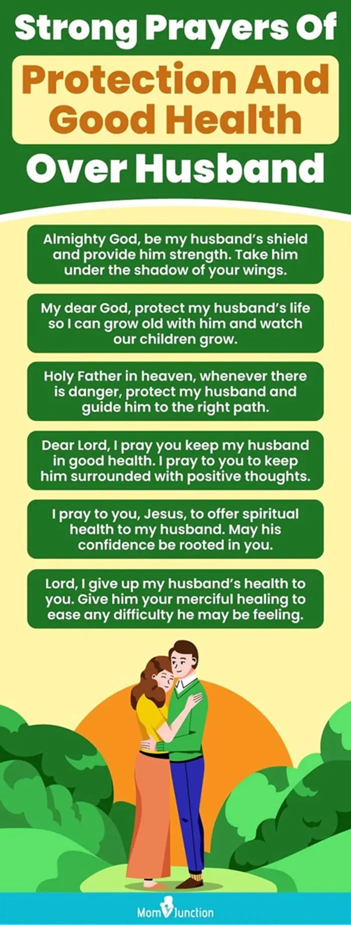 strong prayers of protection and good health over husband (infographic)