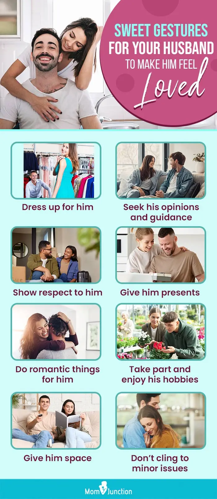 sweet gestures for your husband to make him feel loved (infographic)