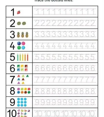 Help your little one master numbers with every number they trace.