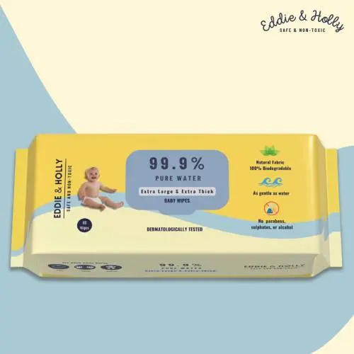 Eddie & Holly 99.9% Water Baby Wipes