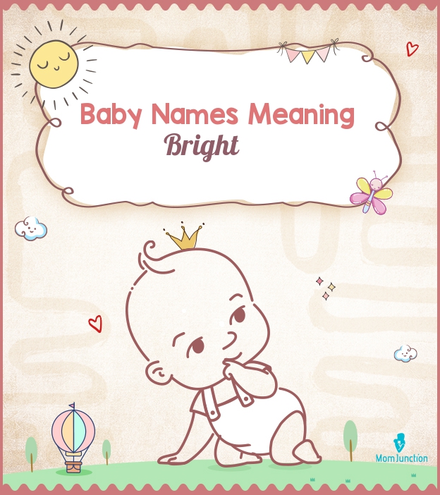 1512 Cheerful Baby Names Meaning Bright