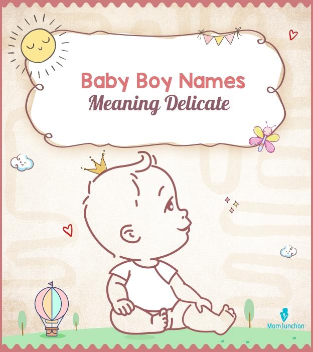 67 Baby Boy Names That Mean Delicate MomJunction