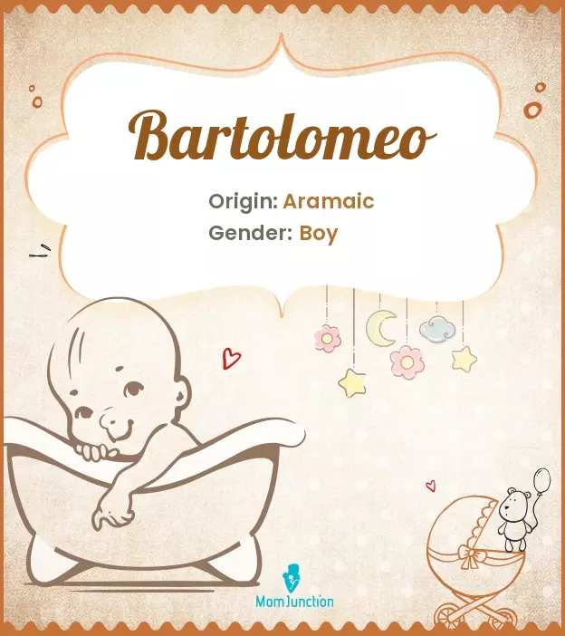 Origin, Meaning & Other Facts About Baby Name Bartolomeo_image