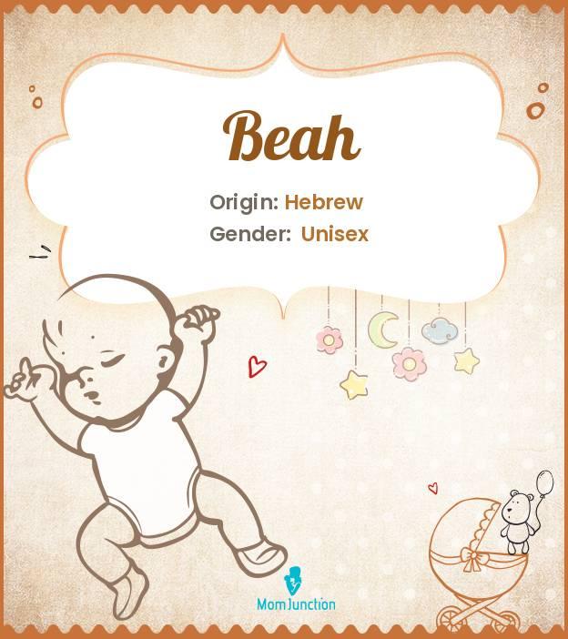 Origin, Meaning & Other Facts About Baby Name Beah_image