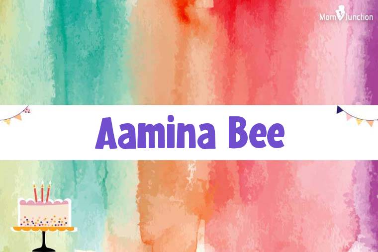 Aamina Bee Birthday Wallpaper