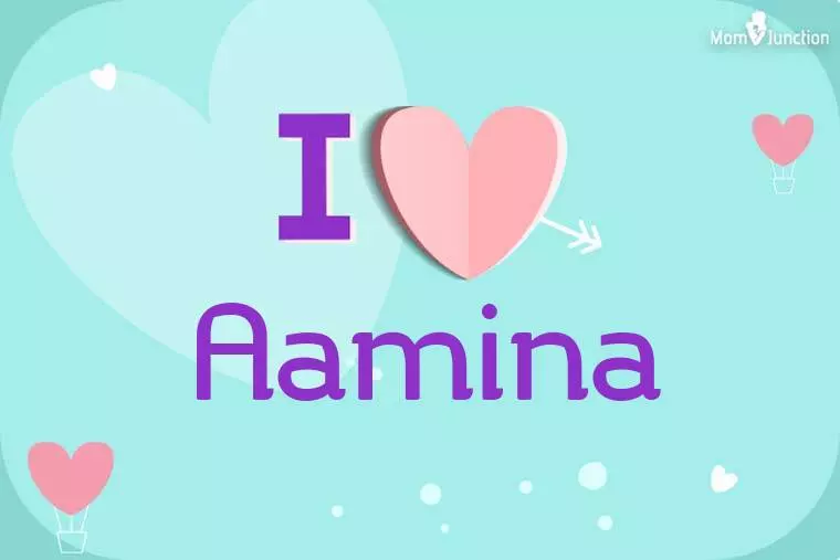 I Love Aamina Wallpaper