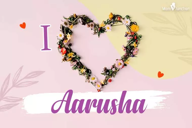 I Love Aarusha Wallpaper