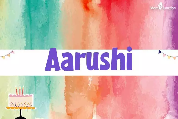 Aarushi Birthday Wallpaper