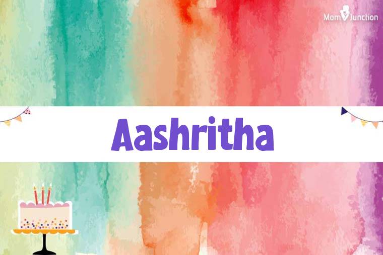 Aashritha Birthday Wallpaper