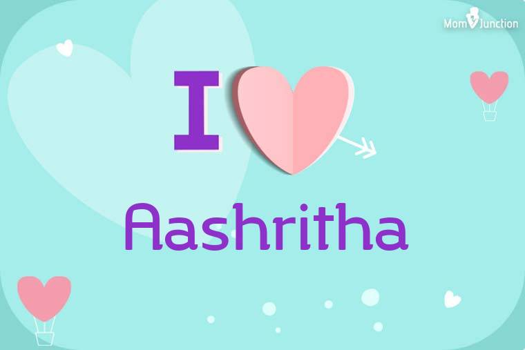 I Love Aashritha Wallpaper