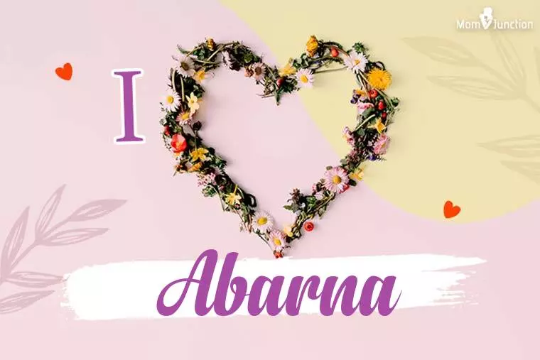 I Love Abarna Wallpaper