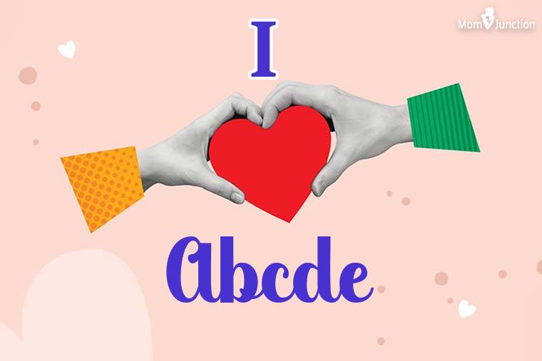 I Love Abcde Wallpaper