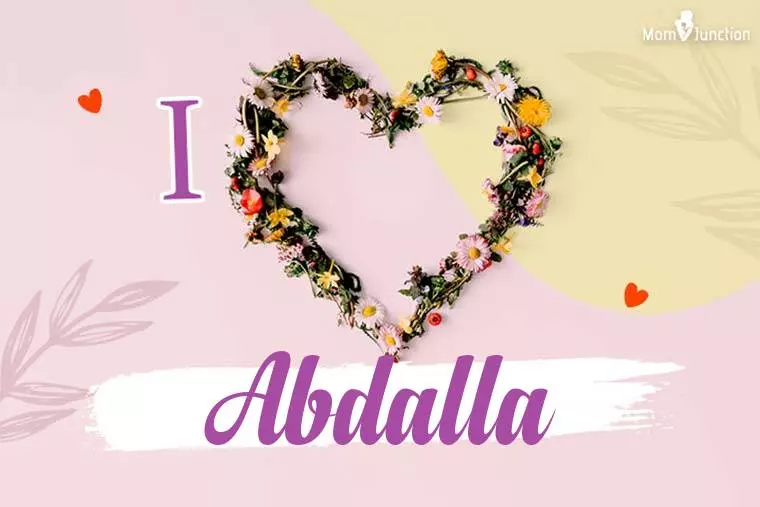 I Love Abdalla Wallpaper