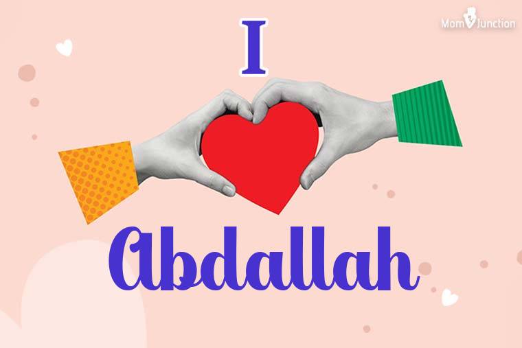 I Love Abdallah Wallpaper