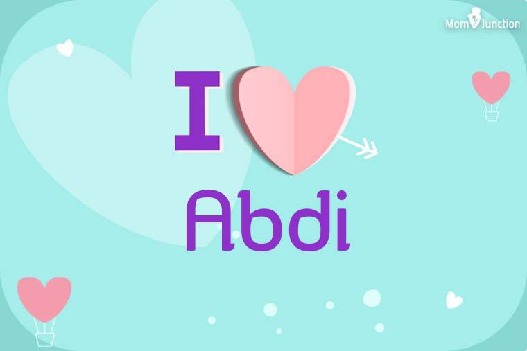 I Love Abdi Wallpaper