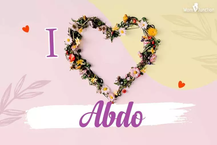 I Love Abdo Wallpaper