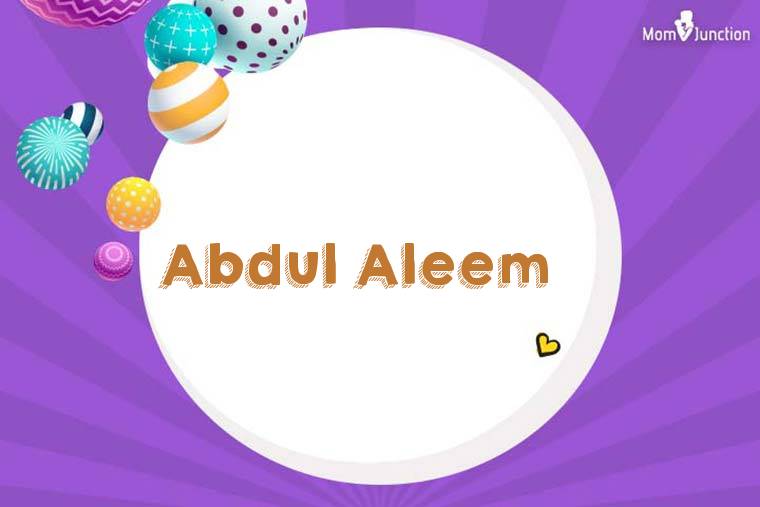 Abdul Aleem 3D Wallpaper