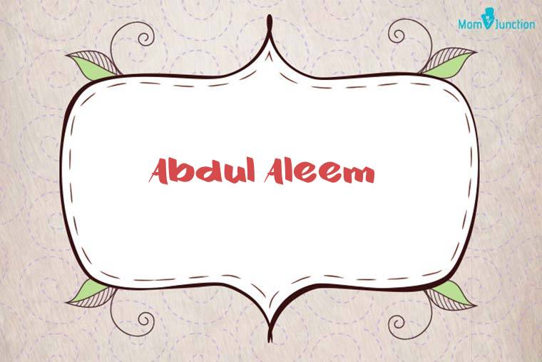 Abdul Aleem Stylish Wallpaper