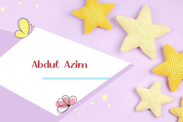 Abdul Azim Stylish Wallpaper