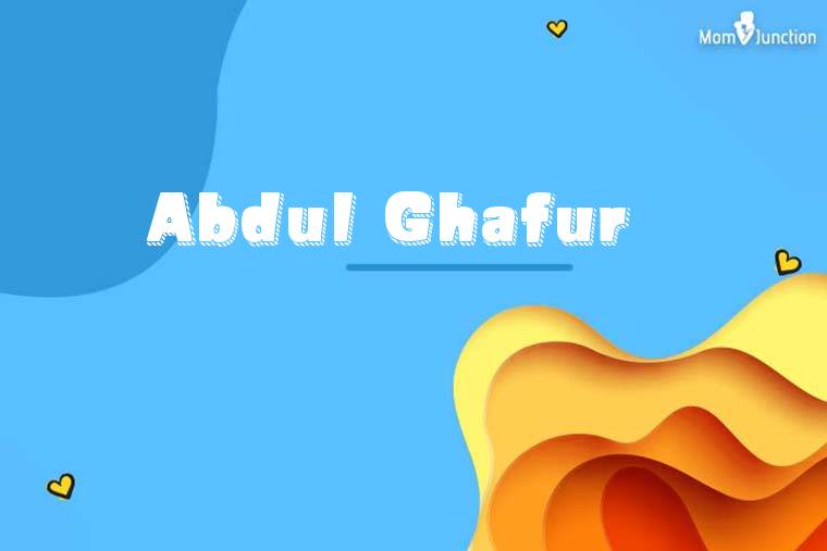 Abdul Ghafur 3D Wallpaper