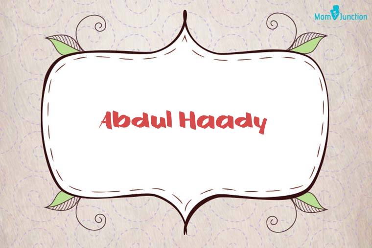 Abdul Haady Stylish Wallpaper