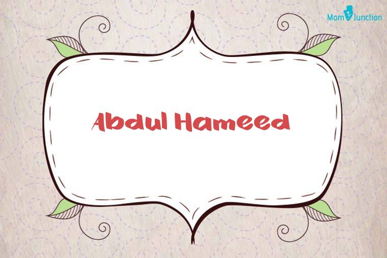 Abdul Hameed Stylish Wallpaper
