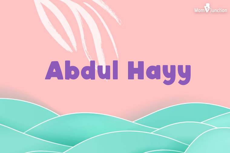 Abdul Hayy Stylish Wallpaper