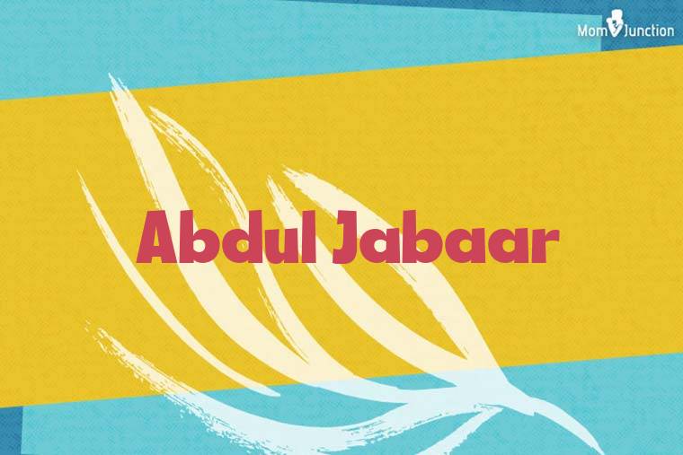 Abdul Jabaar Stylish Wallpaper