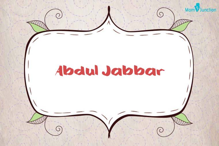 Abdul Jabbar Stylish Wallpaper