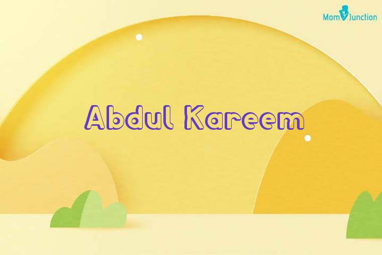 Abdul Kareem 3D Wallpaper