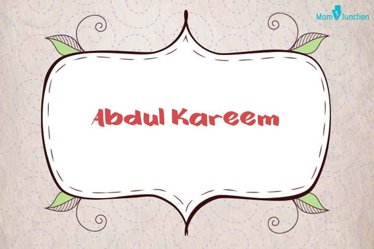Abdul Kareem Stylish Wallpaper