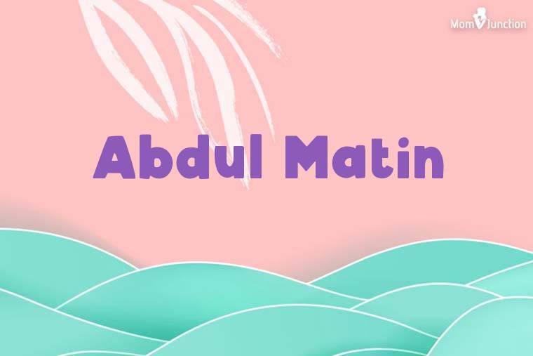 Abdul Matin Stylish Wallpaper