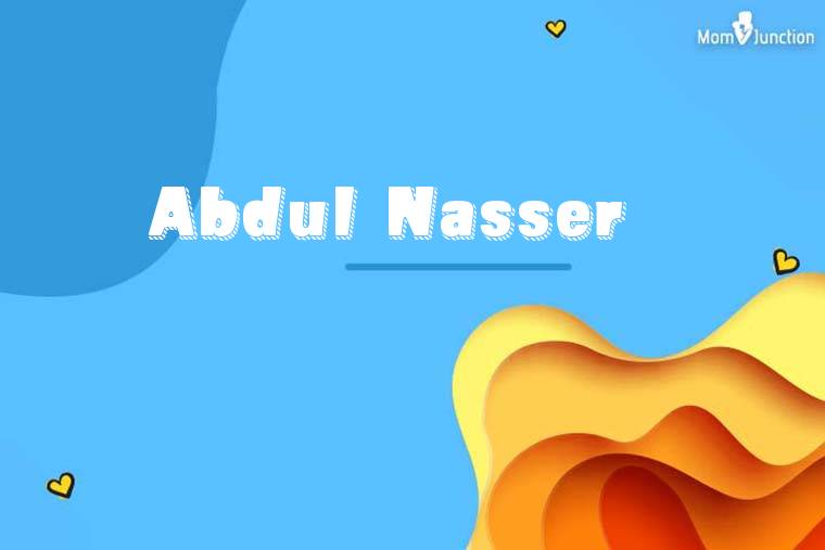 Abdul Nasser 3D Wallpaper