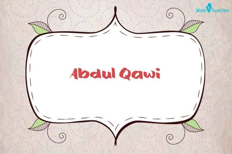 Abdul Qawi Stylish Wallpaper