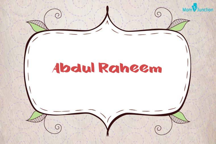 Abdul Raheem Stylish Wallpaper