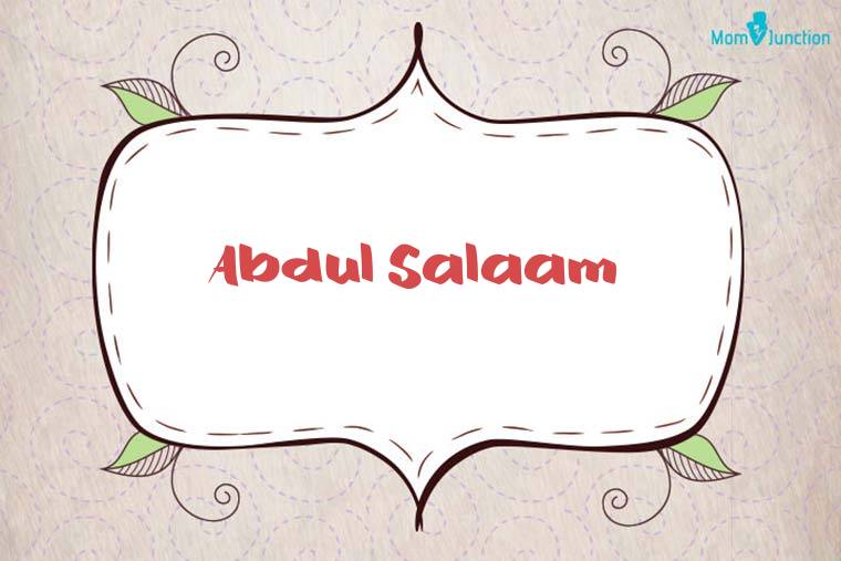 Abdul Salaam Stylish Wallpaper