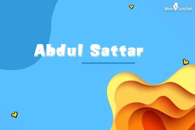 Abdul Sattar 3D Wallpaper