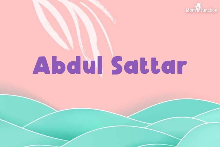 Abdul Sattar Stylish Wallpaper